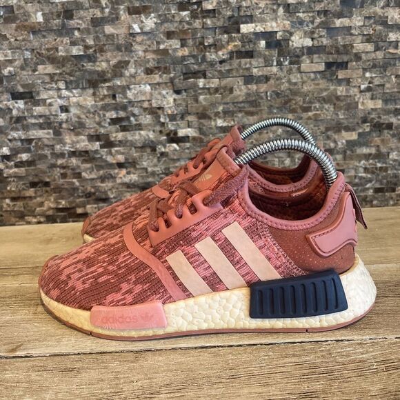 Adidas NMD R1 Womens Raw Pink Trace Pink Legend Ink LIMITED BY9648 Size 5.5 - Picture 3 of 7